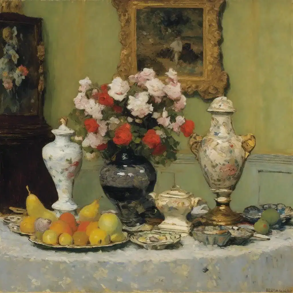 Statuettes on the Mantlepiece – Edouard Vuillard