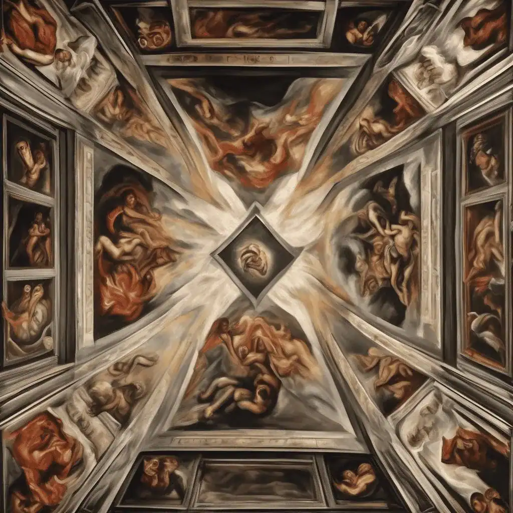 Ceiling of Colegio de San Ildefonso – Jose Clemente Orozco
