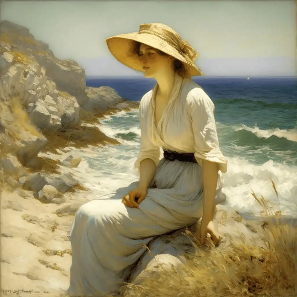 A Ligurian Gulf – Henry Herbert La Thangue
